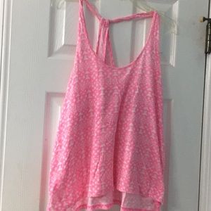Pink Racerback Tank Top M